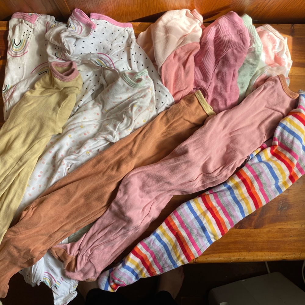 Baby Girl Footie Pajama Bundle